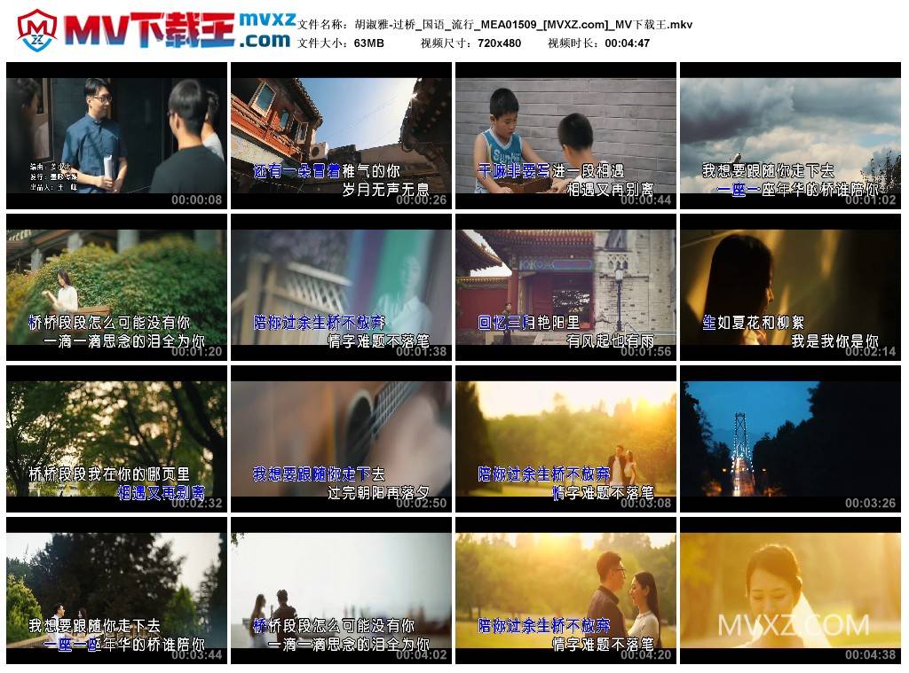 胡淑雅-过桥_国语_流行_MEA01509